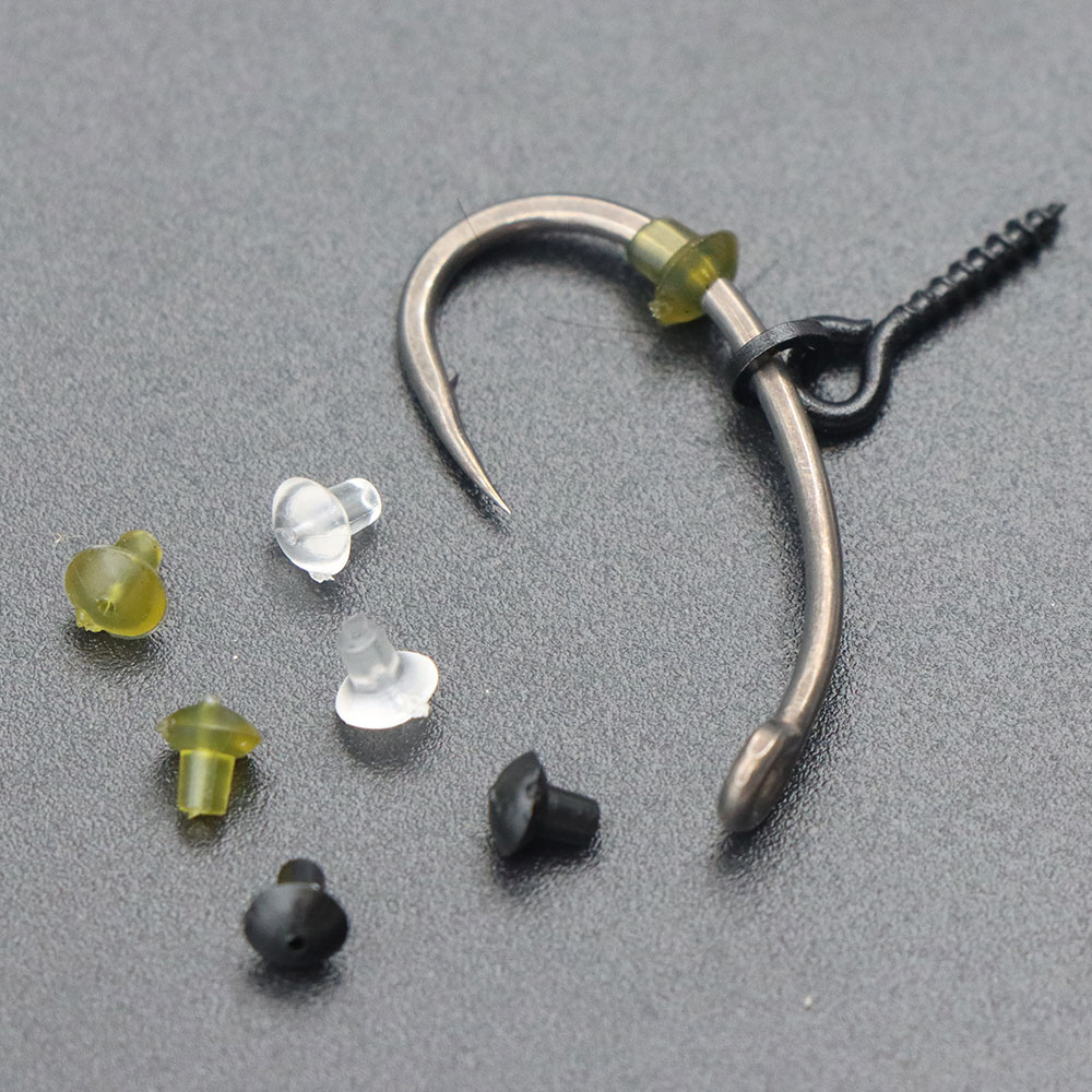 Fishing Equipment Carp - 50個入り コイ釣り用フックストッパービーズ フック先端ストッパー コイヘアリグ製作アクセサリー ロニーリグ ボイリーターミナルタックル