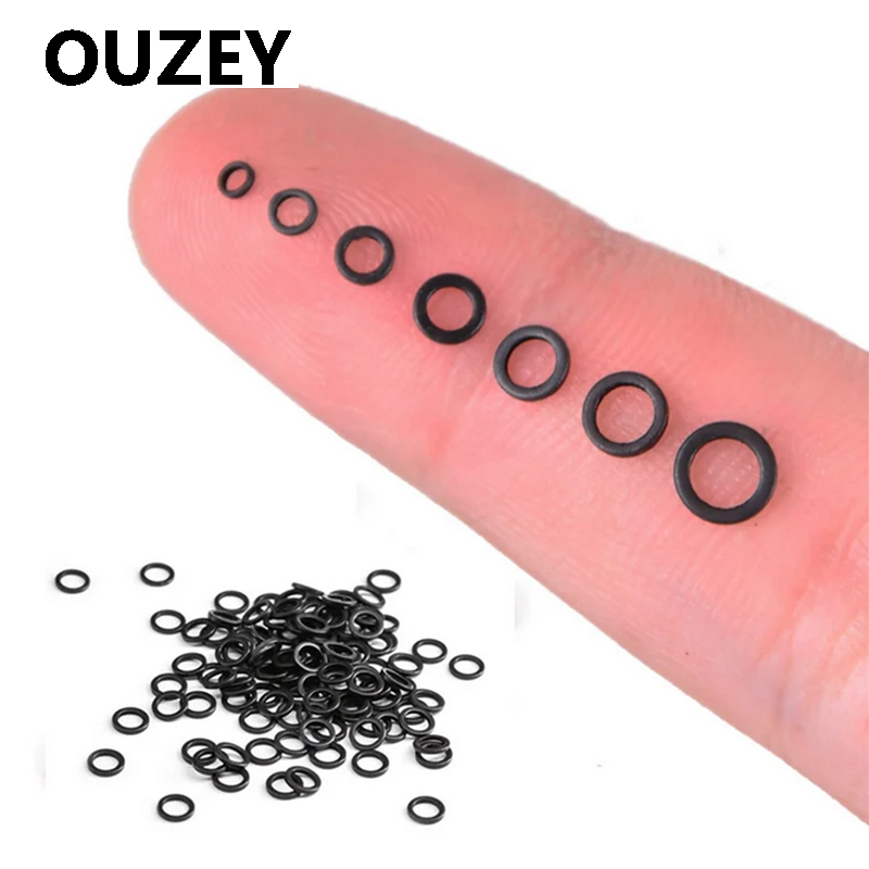 Fishing Equipment Cheap - OUZEY 100 個鯉釣りラウンドコネクタリグリングステンレス鋼クイックチェンジマットブラック O リング釣具アクセサリー