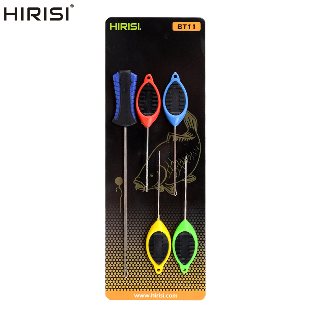 Ice Fishing Tip Up - ヒリシ鯉釣り用餌針セット、ポップアップボイリーリグスプライシングニードル鯉フックリンク作成ツール釣りアクセサリーBT11