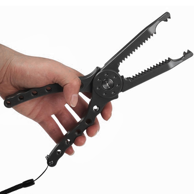 Fishing Equipment Price - 高屈折率プラスチック製フィッシングプライヤー（グリップとフックリムーバー付き）、耐久性のあるナマズ用グリッパー（滑り止めハンドルとランヤード付き）