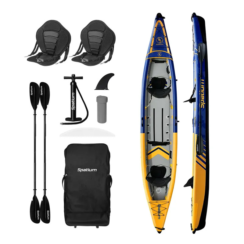 Fishing Equipment Brands - 2026年新発売、高品質スペースアウトドアブランド製インフレータブルカヤック（1～2人乗り）、持ち運び可能なPVC製水上用品（釣り用）