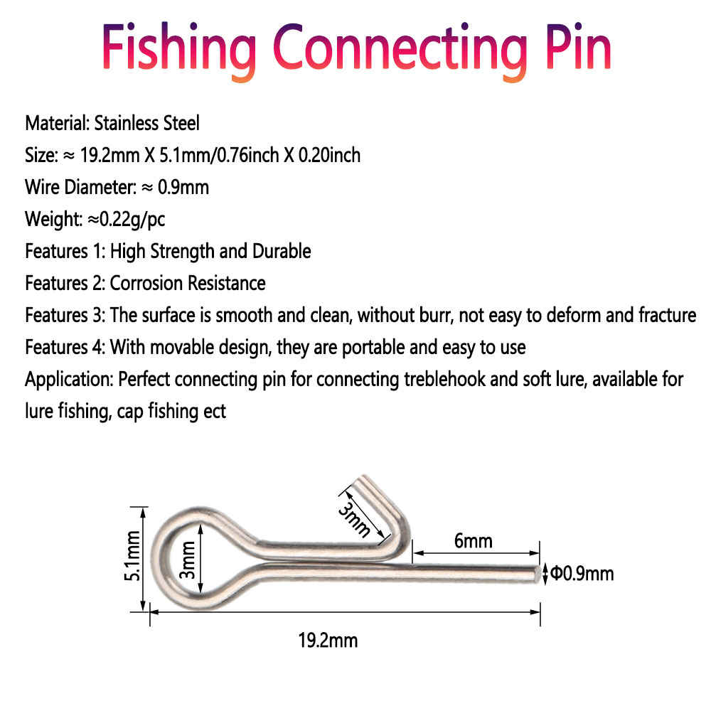 50/100 個釣り餌スティンガースパイクフック接続ピン針固 - Fishing Equipment Cheap のレビューと価格