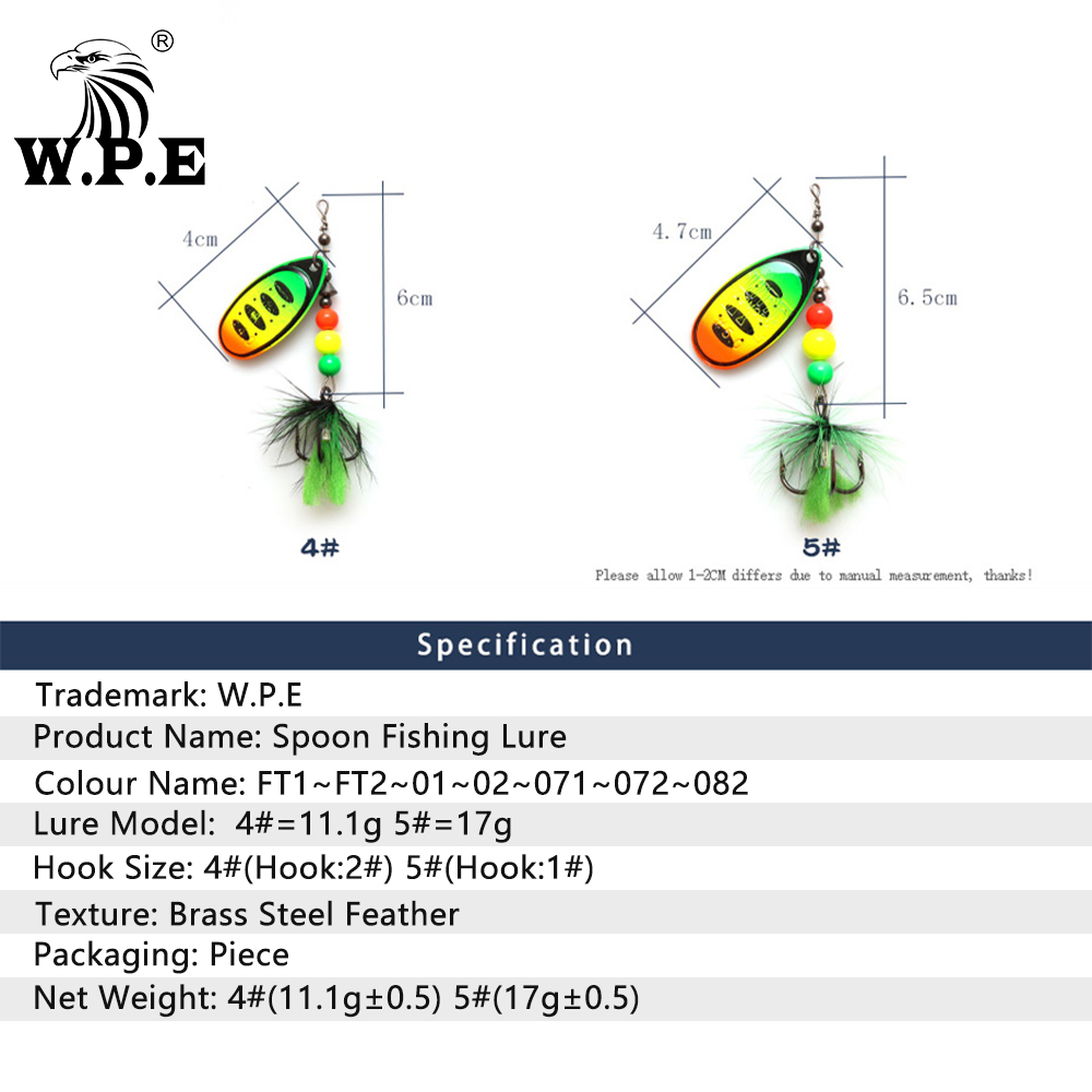 W.p.e-釣り用の新しいハードスプーンベイト,スズキや魚を - Fishing Equipment Brands のレビューと価格