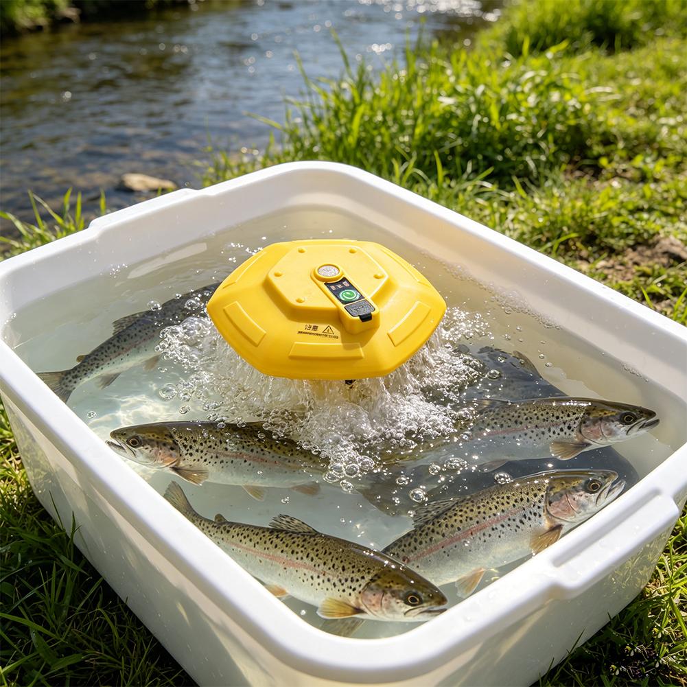 フローティングフィッシングエアレーターポンプUSB充電式スマ - Ice Fishing Tip Up のレビューと価格