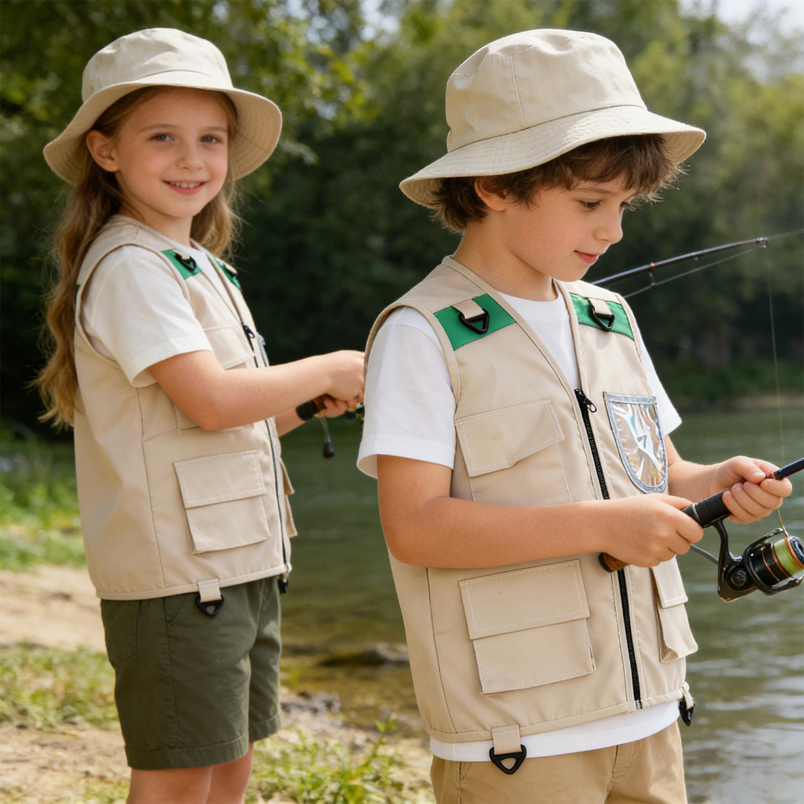 1個入り ホットセール 子供用アウトドア探検家服 ベスト 帽 - Fishing Equipment To Sell のレビューと価格