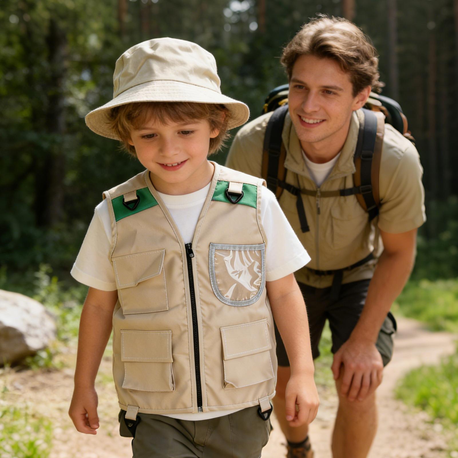 子供用アウトドア探検家服ベスト帽子キャンプ用品ロールプレイプ - Fishing Equipment To Sell のレビューと価格