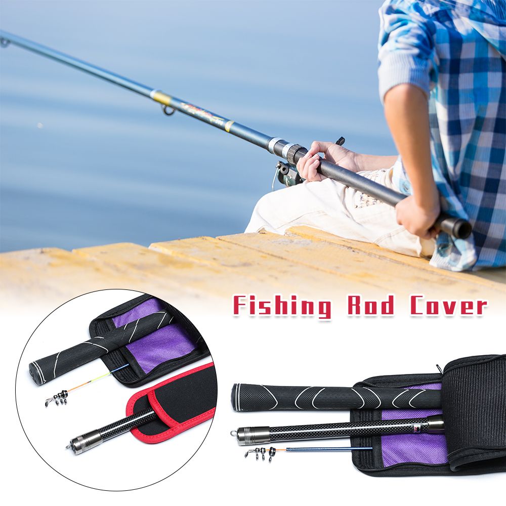 釣り用保護ロッド,耐摩耗性,柔らかく,厚く,収納ケース,ロッ - Fishing Equipment Bag のレビューと価格