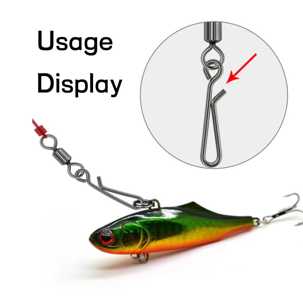100 個海水釣りステンレス鋼オープンアイぶら下げスナップク - Fishing Equipment Cheap のレビューと価格