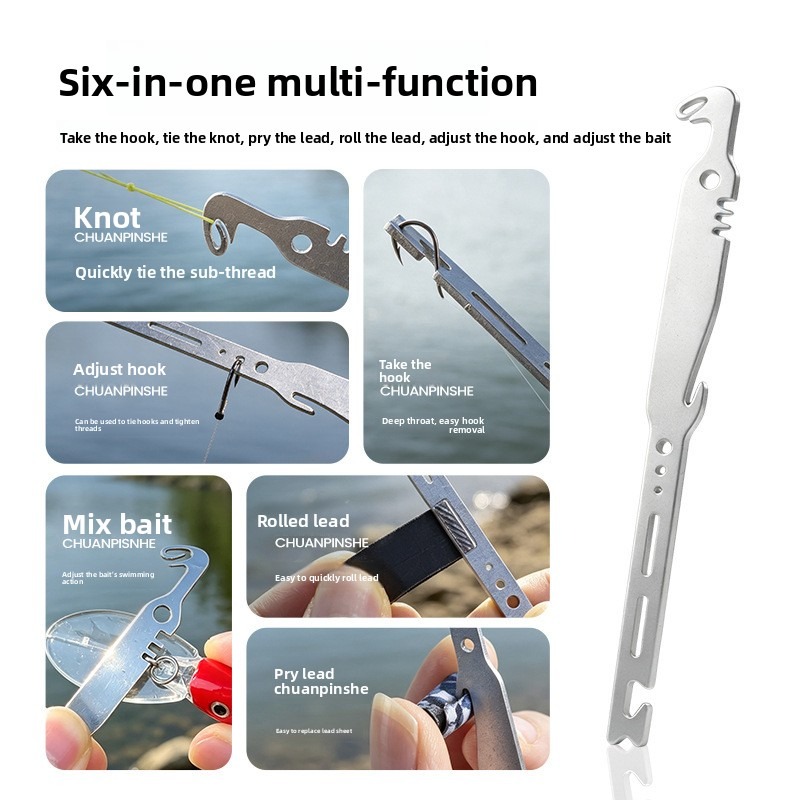 QAJTAO 6-in-1 ステンレス製魚釣り針外し 4個入 - Fishing Equipment Price のレビューと価格