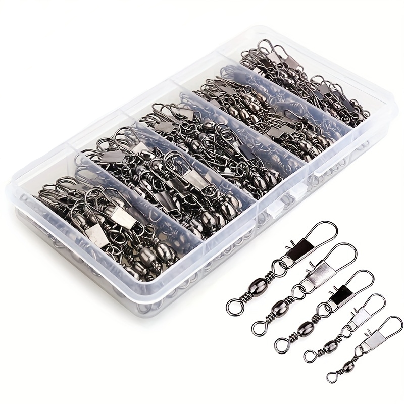 50/200個入りバレルスナップスイベル釣りアクセサリー、ボ - Ice Fishing Tip Up のレビューと価格