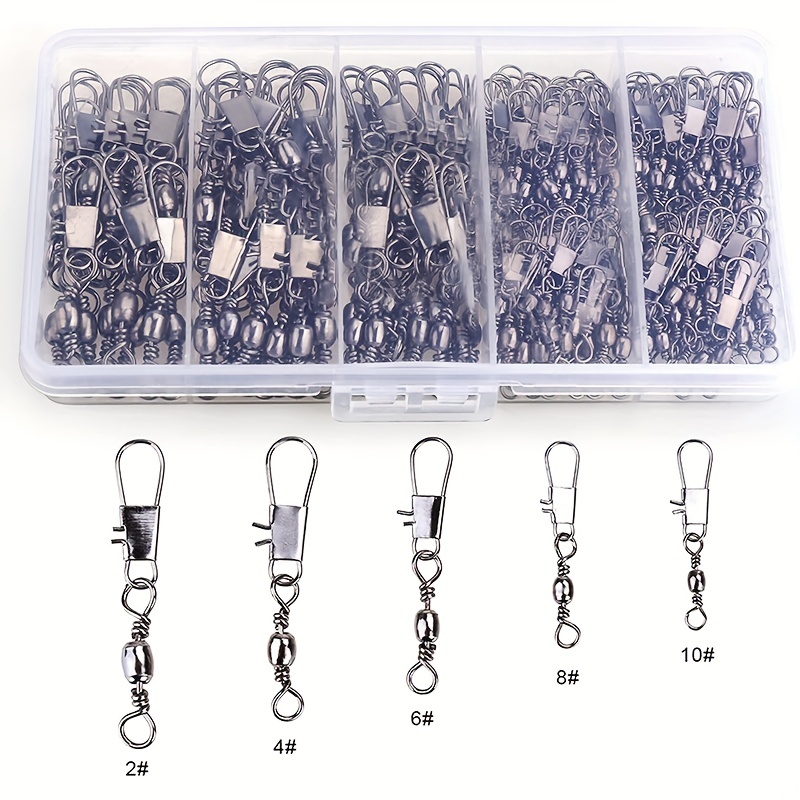 50/200個入りバレルスナップスイベル釣りアクセサリー、ボ - Ice Fishing Tip Up のレビューと価格