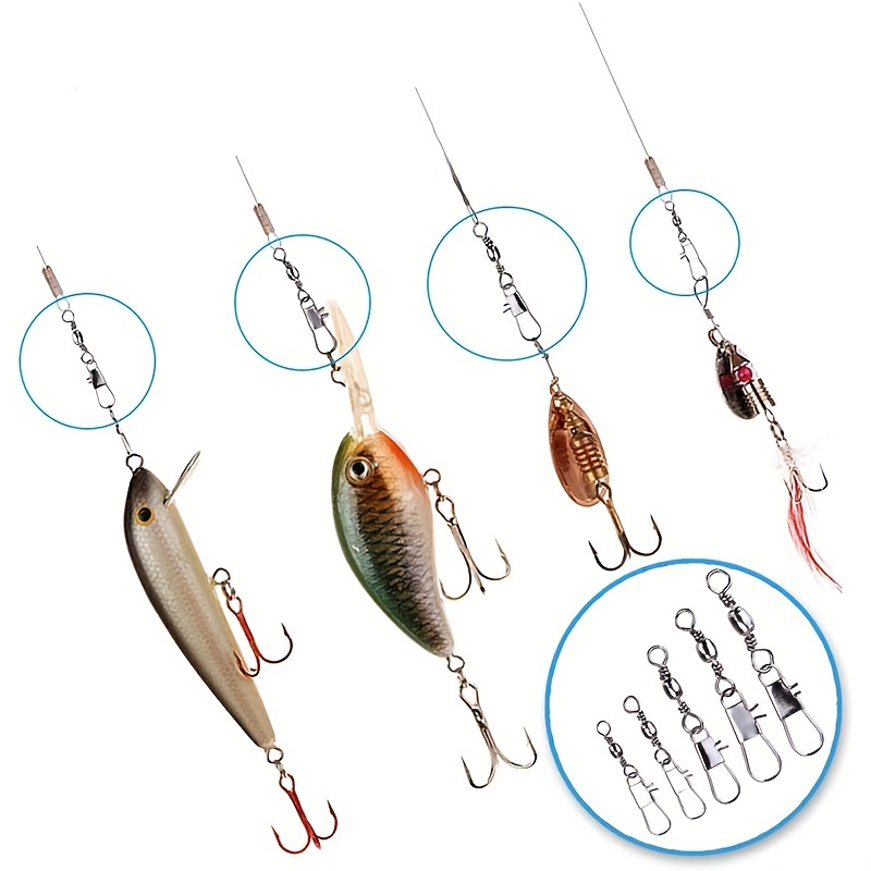50/200個入りバレルスナップスイベル釣りアクセサリー、ボ - Ice Fishing Tip Up のレビューと価格